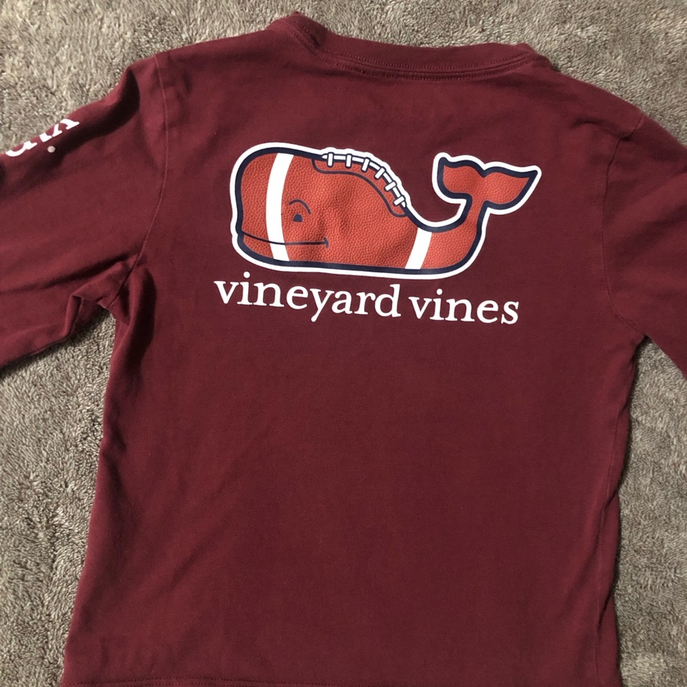 Little boys vineyard vines long sleeve football shirt
